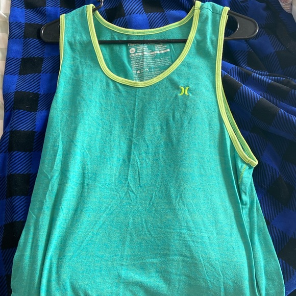 Sea Green Hurley Icon Tank Top - Picture 3 of 4